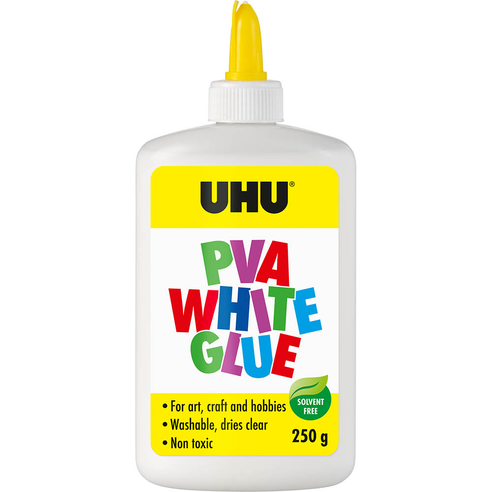 Image for UHU WHITE PVA GLUE 250G from Ezi Office National Tweed