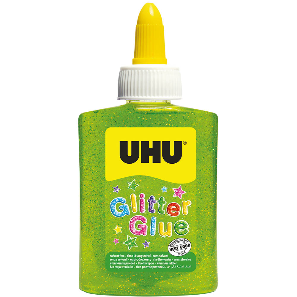 Image for UHU GLITTER GLUE BOTTLE 88ML GREEN from Emerald Office Supplies Office National