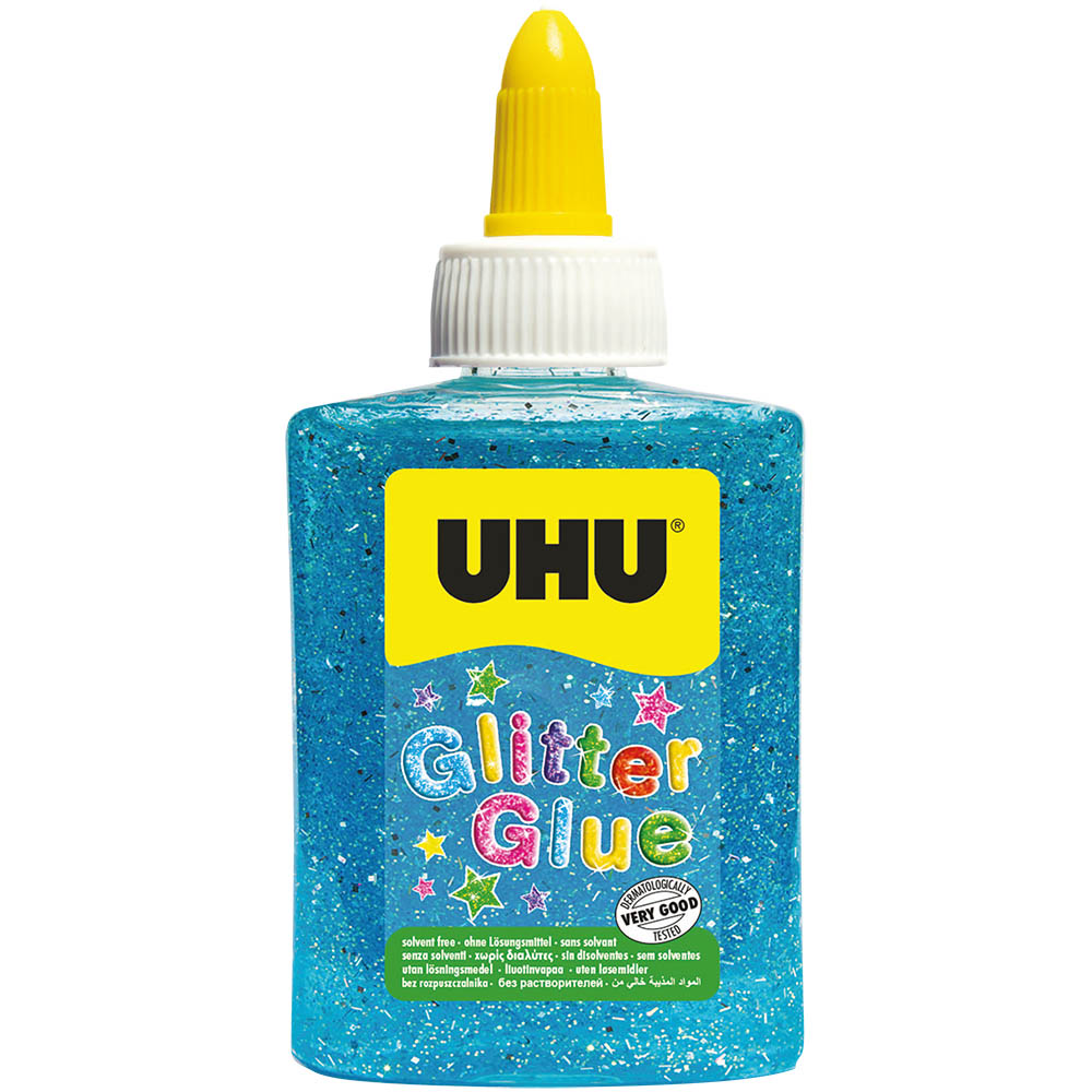 Image for UHU GLITTER GLUE BOTTLE 88ML BLUE from Connelly's Office National