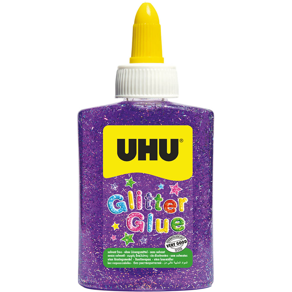 Image for UHU GLITTER GLUE BOTTLE 88ML PURPLE from Aztec Office National