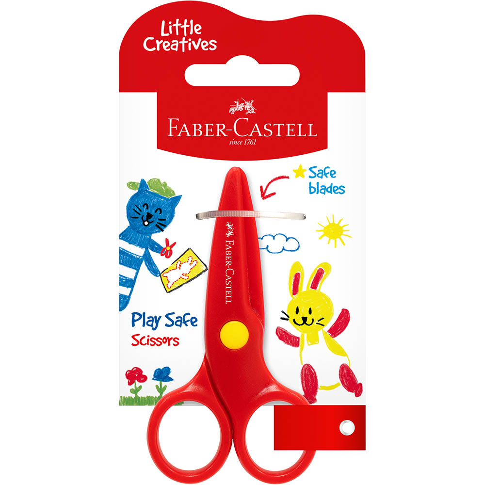 Image for FABER-CASTELL LITTLE CREATIVES PLAYSAFE SCISSORS RED from Office National Limestone Coast