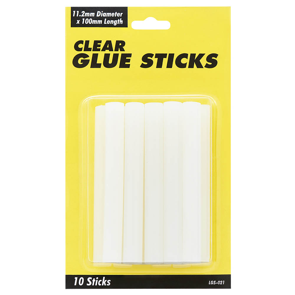 Image for UHU GLUE GUN STICKS 11.2 X 100MM CLEAR PACK 10 from Discount Office National