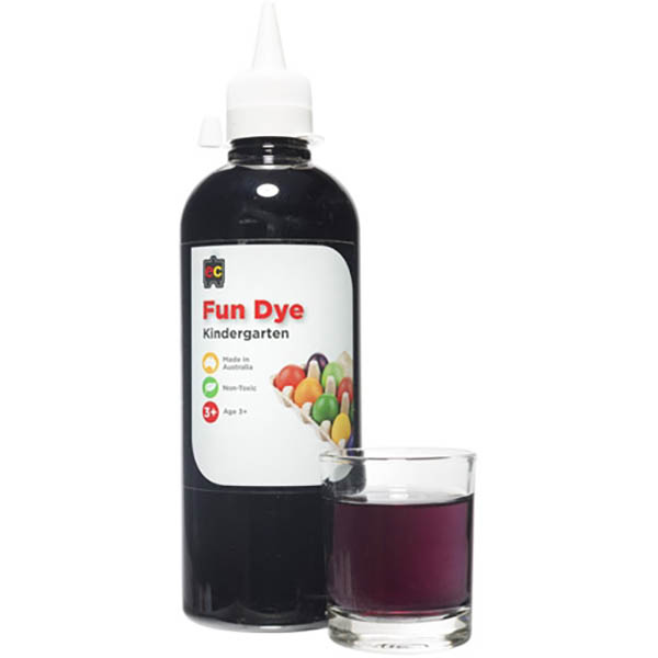 Image for EDUCATIONAL COLOURS KINDERGARTEN FUN DYE 500ML BLACK from Angletons Office National