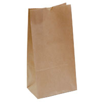 capri paper bag self-opening size 8 brown pack 1000