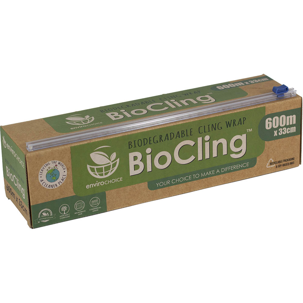 Image for ENVIROCHOICE BIOCLING BIODEGRADABLE CLING WRAP 330MM X 600M from OFFICE NATIONAL CANNING VALE