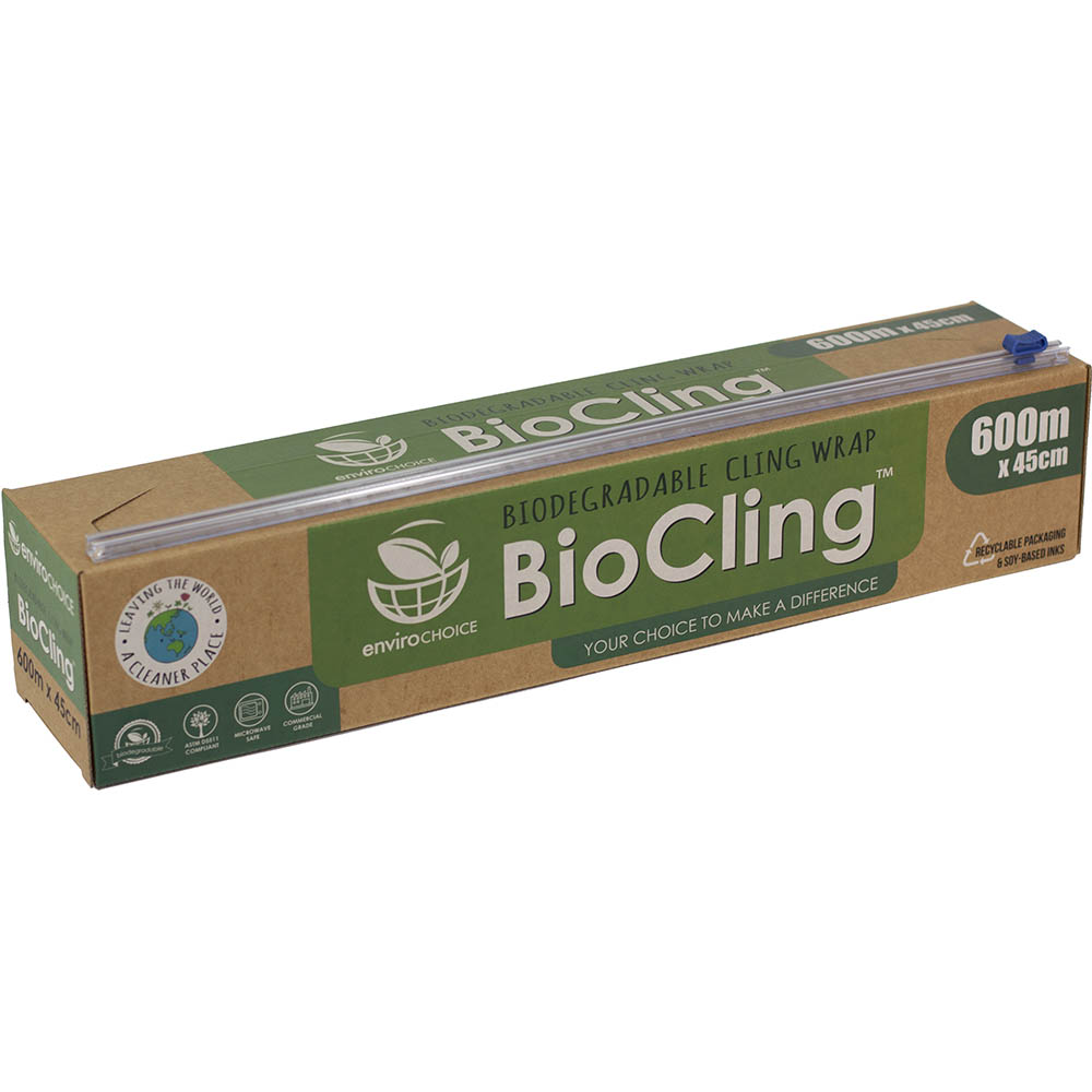 Image for ENVIROCHOICE BIOCLING BIODEGRADABLE CLING WRAP 450MM X 600M from Office National