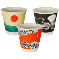 envirochoice gallery series double wall coffee cup 8oz pack 25
