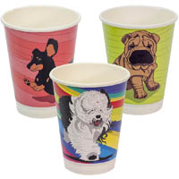 envirochoice dog series cup double wall 390ml pack 25