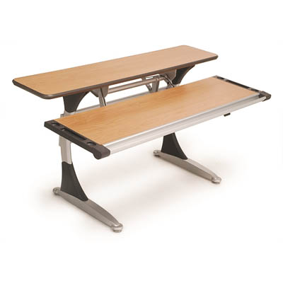 Image for SYLEX SPLIT SURFACE HEIGHT ADJUSTABLE DESK 1600 X 800MM from Express Office National