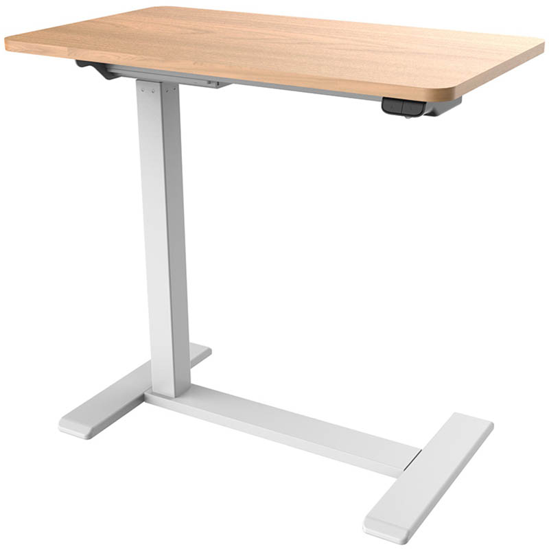 Image for MALMO ELECTRIC MOBILE DESK 700 X 400MM WHITE BASE TIMBER TOP from Emerald Office Supplies Office National