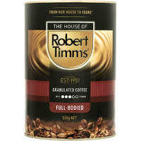 robert timms coffee granulated 500g tin