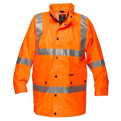 Image for PRIME MOVER MF306 ARGYLE FULL HI-VIS RAIN JACKET WITH TAPE from Micon Office National