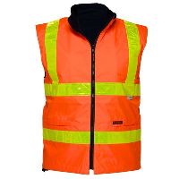 prime mover my214 waterproof polar fleece lined vest reversible with micro prism tape