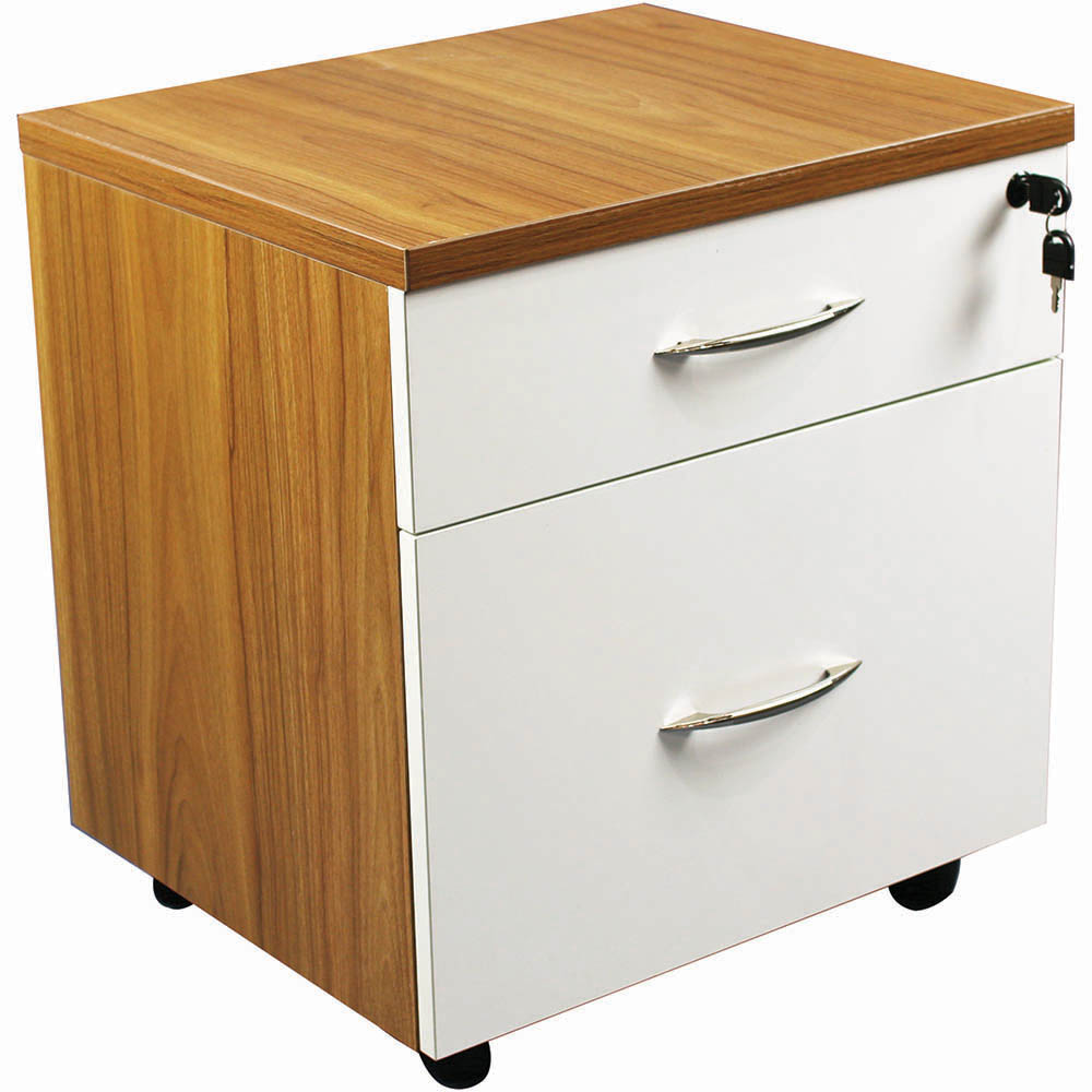 Image for ARBOR EXECUTIVE MOBILE PEDESTAL 2-DRAWER LOCKABLE AMERICAN OAK from Office National Perth CBD