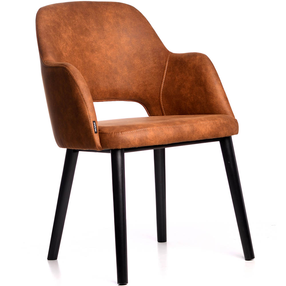 Image for DURAFURN SORBET ARM CHAIR BLACK LEGS TAN FABRIC SEAT from Absolute MBA Office National