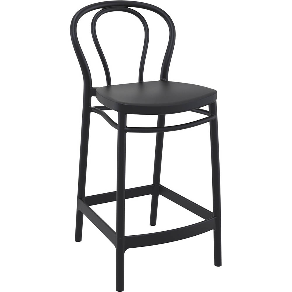 Image for SIESTA VICTOR BARSTOOL 650MM HIGH BLACK from Absolute MBA Office National