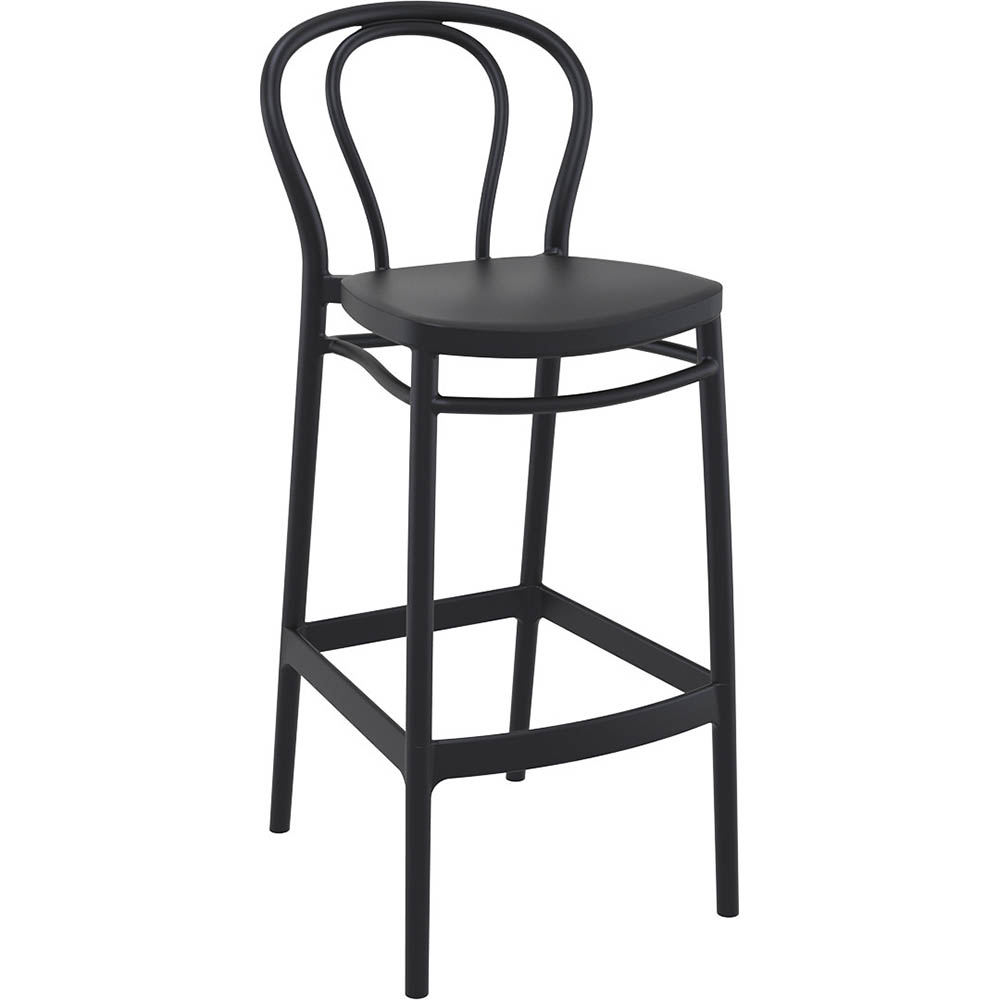 Image for SIESTA VICTOR BARSTOOL 750MM HIGH BLACK from Absolute MBA Office National