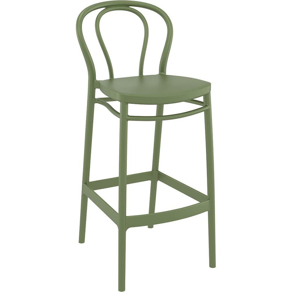 Image for SIESTA VICTOR BARSTOOL 750MM HIGH OLIVE GREEN from Aztec Office National