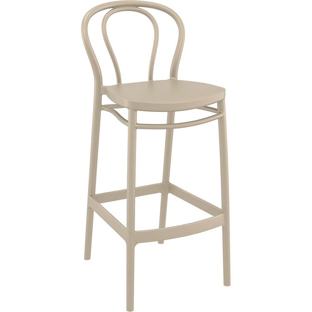 Image for SIESTA VICTOR BARSTOOL 750MM HIGH TAUPE from Premier Office National
