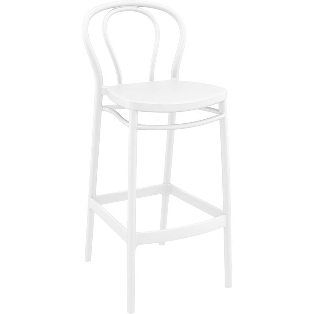 Image for SIESTA VICTOR BARSTOOL 750MM HIGH WHITE from Aztec Office National