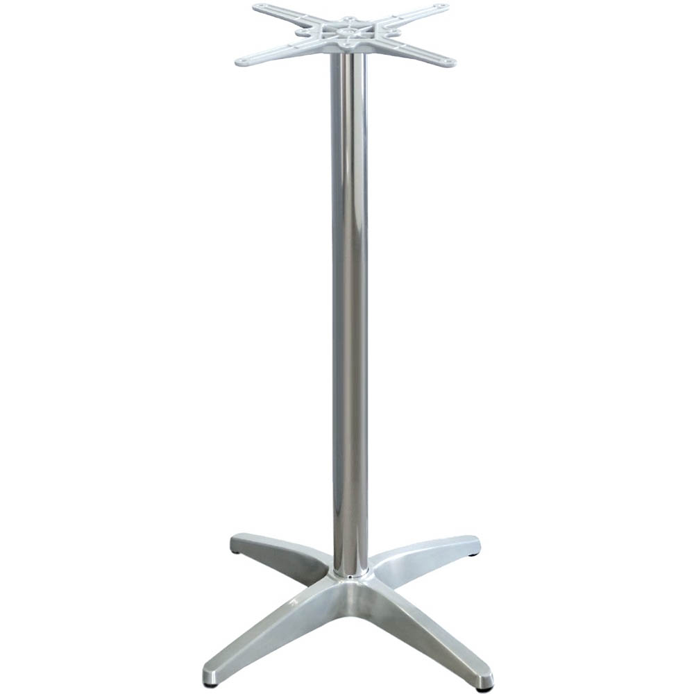 Image for ASTORIA BAR TABLE BASE 1090MM ALUMINIUM from Angletons Office National