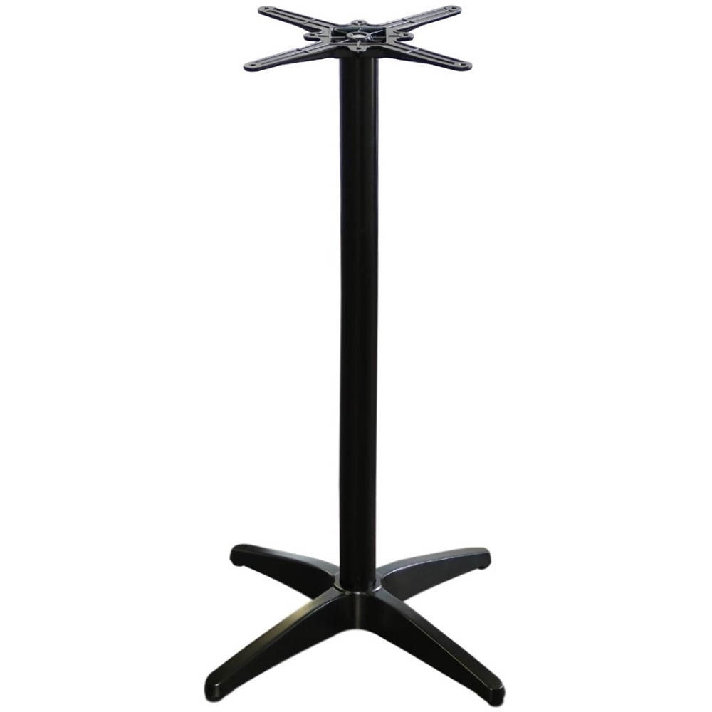 Image for ASTORIA BAR TABLE BASE 1090MM BLACK POWDERCOAT from Angletons Office National