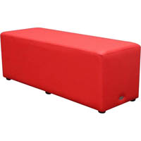 duraseat ottoman rectangle red