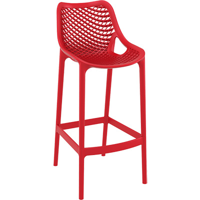 Image for SIESTA AIR BARSTOOL 75 INCH RED from Complete Stationery Office National (Devonport & Burnie)