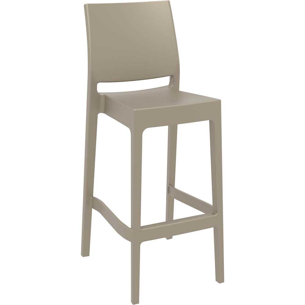 Image for SIESTA MAYA BARSTOOL 75 450 X 510 X 1080MM TAUPE from PaperChase Office National