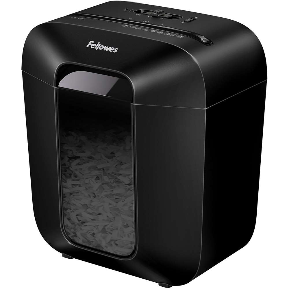 Image for FELLOWES LX10 POWERSHRED CROSS CUT SHREDDER BLACK from Office National Caloundra Business Supplies