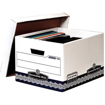 Image for FELLOWES 729 MAXIMUM STRENGTH BANKERS ARCHIVE BOX 266 X 335 X 383MM from PaperChase Office National