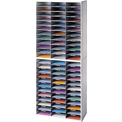 Image for FELLOWES BANKERS BOX LITERATURE SORTER 72 COMPARTMENTS GREY from Office National