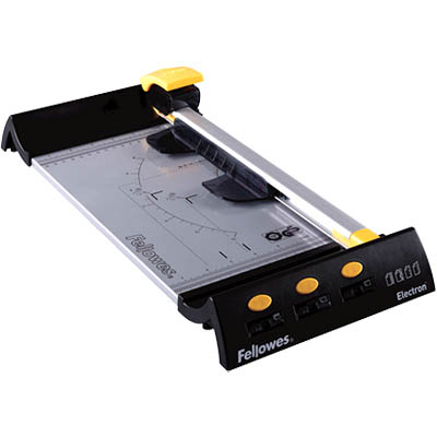 Image for FELLOWES ELECTRON ROTARY TRIMMER 10 SHEET A4 BLACK/SILVER from PaperChase Office National
