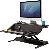 fellowes lotus sit stand workstation 832 x 616mm black
