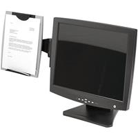 fellowes office suites copyholder monitor mount a4 black/silver