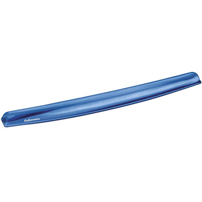 Image for FELLOWES CRYSTAL KEYBOARD GEL WRIST REST BLUE from Two Bays Office National