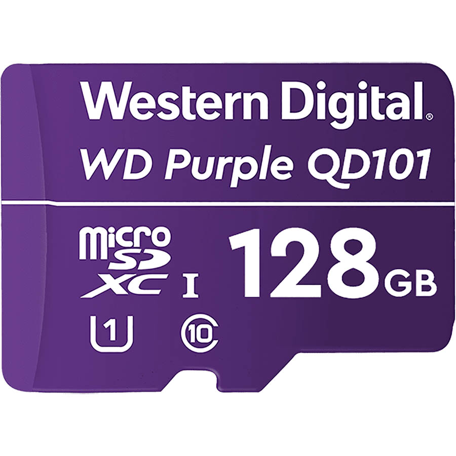 Image for WESTERN DIGITAL WD PURPLE SC QD101 MICROSD CARD 128GB from Chris Humphrey Office National