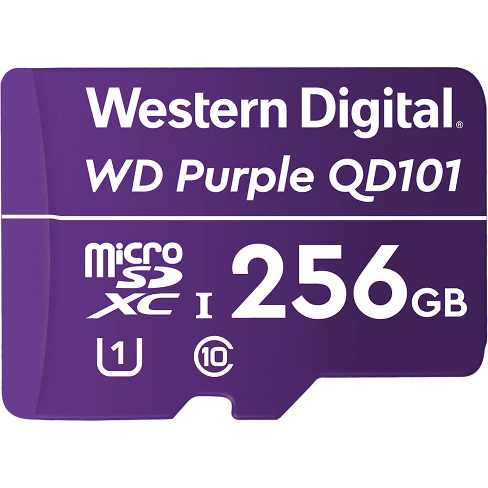 Image for WESTERN DIGITAL WD PURPLE SC QD101 MICROSD CARD 256GB from Aztec Office National Melbourne