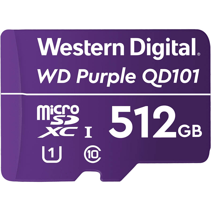 Image for WESTERN DIGITAL WD PURPLE SC QD101 MICROSD CARD 512GB from Aatec Office National