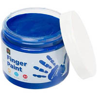 educational colours finger paint 250ml blue