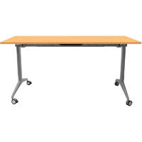 rapidline flip top table 1800 x 750mm beech
