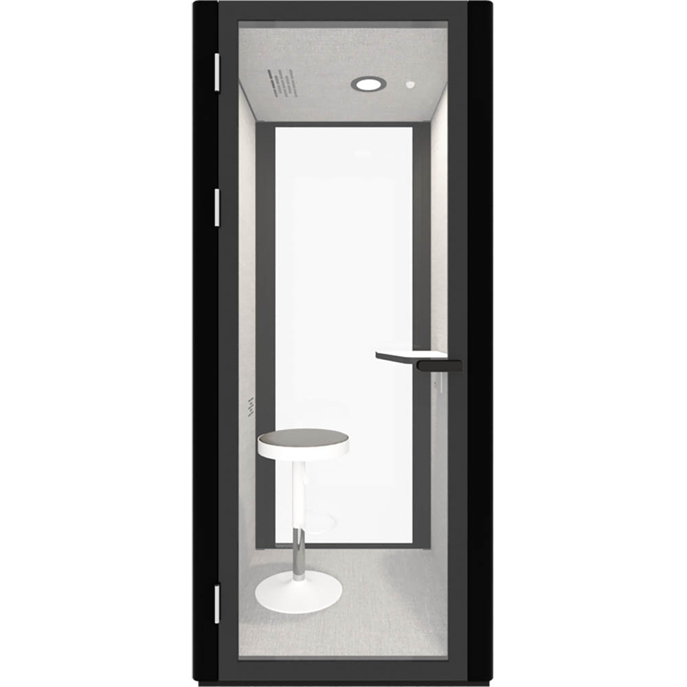 Image for RAPIDLINE B.QUIET ACOUSTIC SINGLE POD 1 PERSON BLACK from OFFICE NATIONAL CANNING VALE