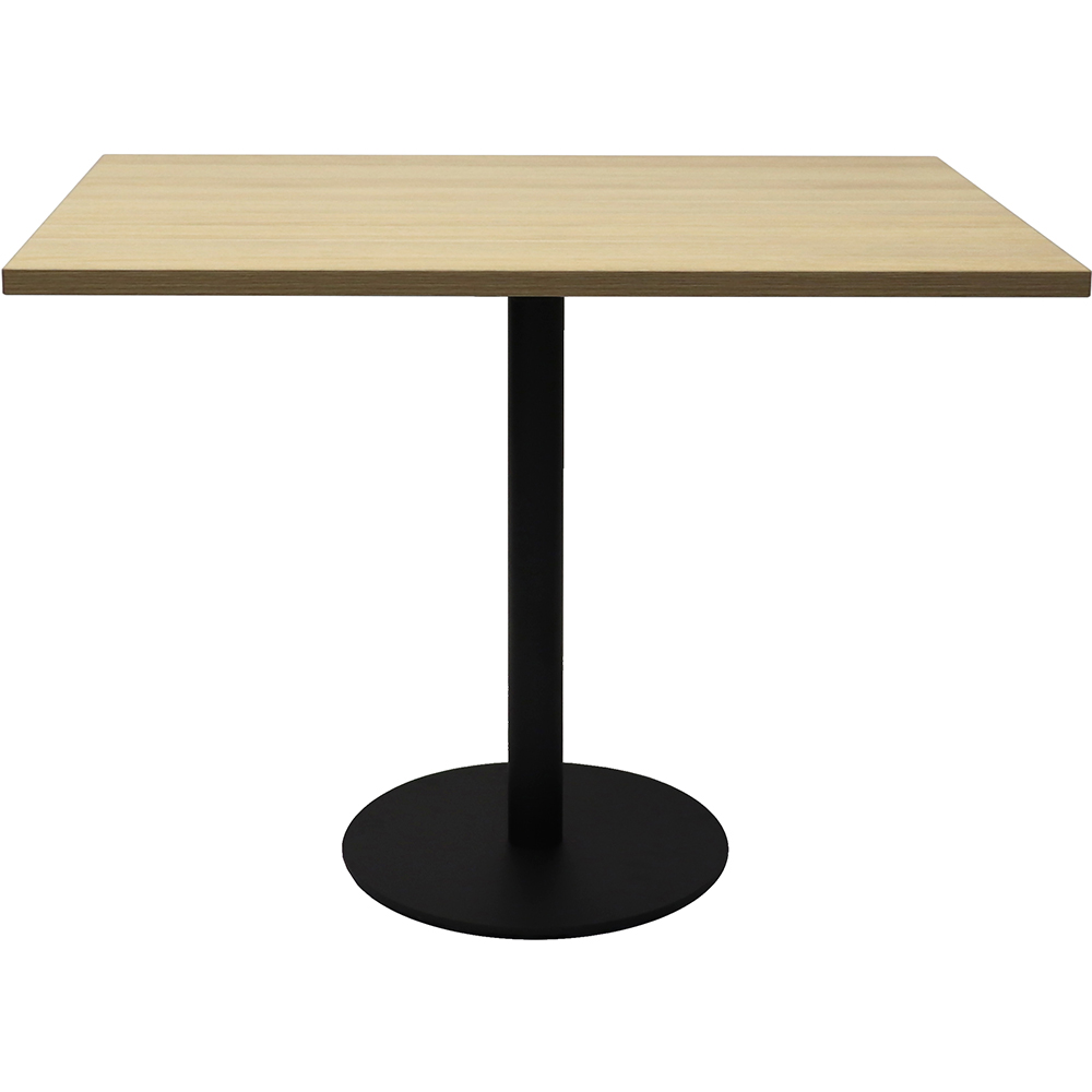 Image for RAPIDLINE SQUARE MEETING TABLE DISC BASE 900MM NATURAL OAK/BLACK from Surry Office National