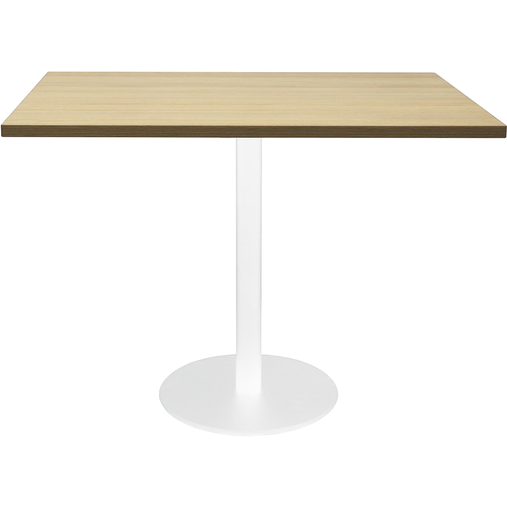 Image for RAPIDLINE SQUARE MEETING TABLE DISC BASE 900MM NATURAL OAK/WHITE from Discount Office National