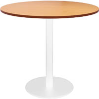 rapidline round table disc base 900mm beech/white