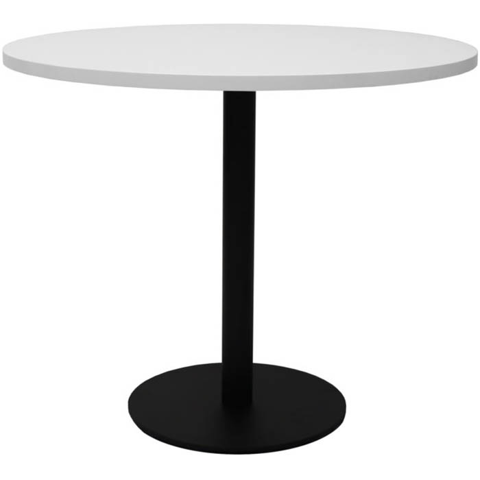 Image for RAPIDLINE ROUND TABLE DISC BASE 900MM NATURAL WHITE/BLACK from PaperChase Office National