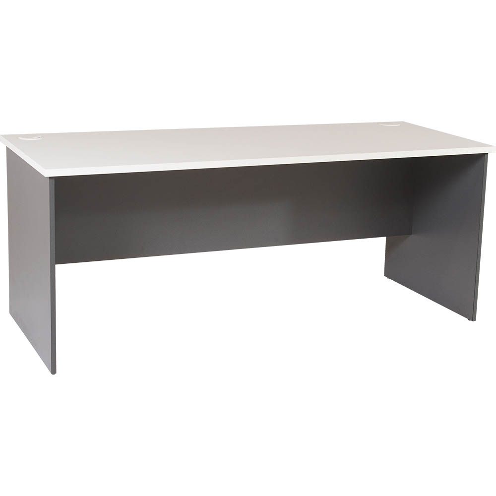 Image for RAPID WORKER OPEN DESK 1800 X 750MM WHITE/IRONSTONE from Ezi Office National Tweed