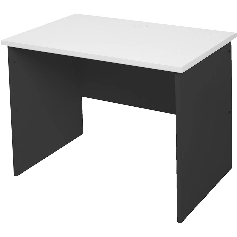 Image for RAPID WORKER OPEN DESK 900 X 600MM WHITE/IRONSTONE from Pirie Office National