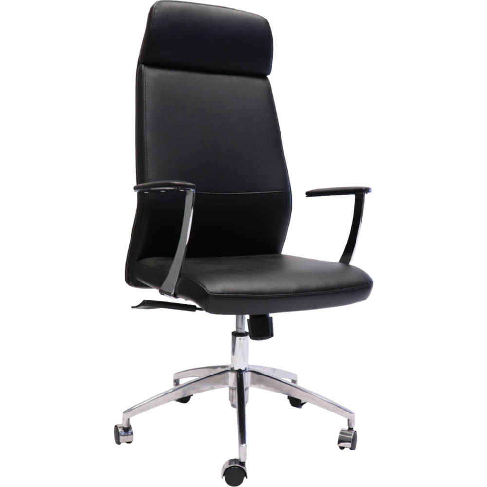 Image for RAPIDLINE CL3000H SLIMLINE EXECUTIVE CHAIR HIGH BACK ARMS BLACK from Angletons Office National