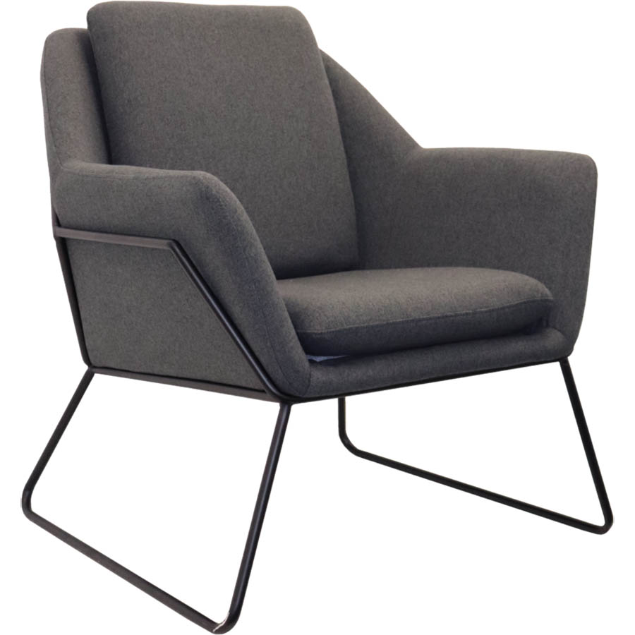 Image for RAPIDLINE CARDINAL VISITOR CHAIR ARMS CHARCOAL ASH from Office National Capalaba
